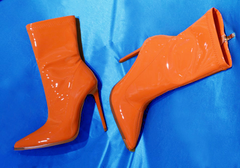 Orange Bootie