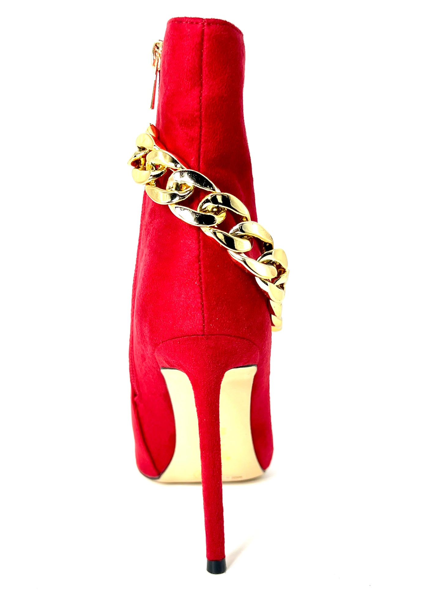 Red Ankle Bootie