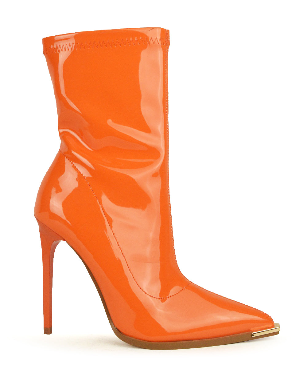 Orange Bootie