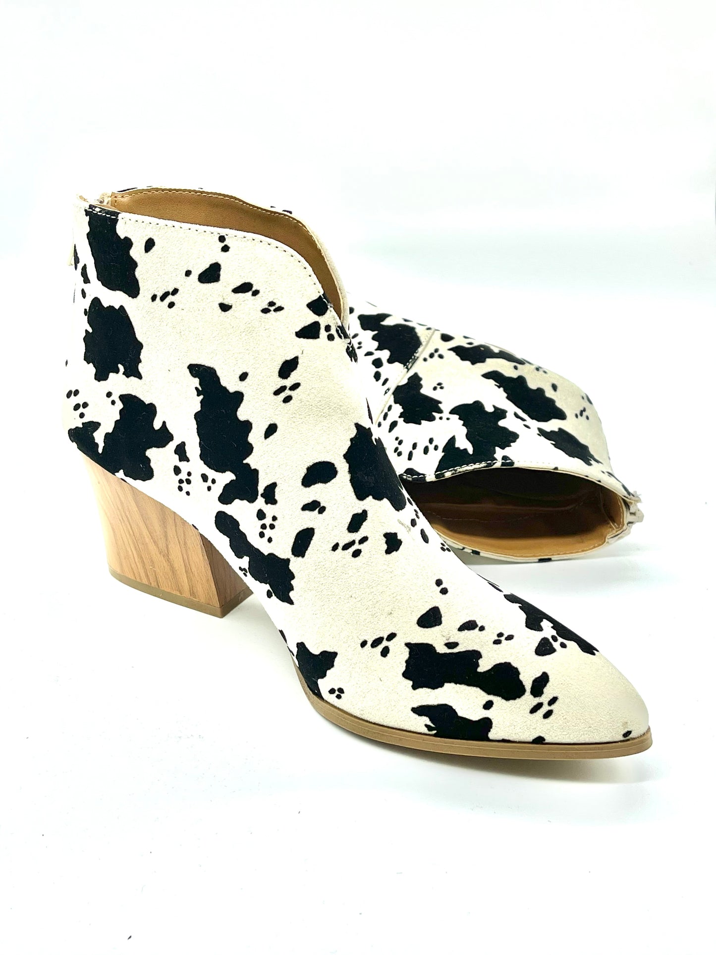 Cow Printed Bootie
